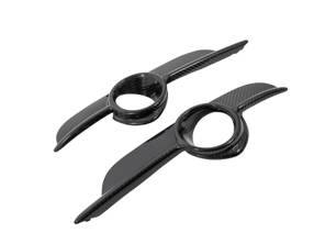 Fog lamp bezel set carbon fibre. Porsche 987.1 Cayman - 98750572100G2X, 98750572200G2X, 9875057230001C, 9875057240001C - E408
